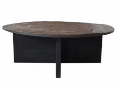 Round Slate Coffee Table - 1230729