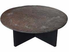 Round Slate Coffee Table - 1230730