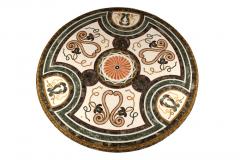 Round Specimen Pietra Dura Marble Top Table  - 3584726
