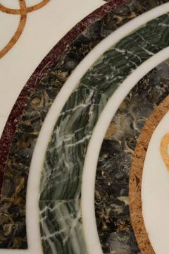 Round Specimen Pietra Dura Marble Top Table - 3982055