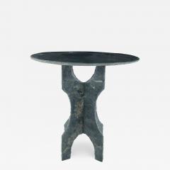 Round Vintage Slate Side Table - 2759755