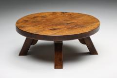 Round Wabi Sabi Rustic Coffee Table 1940s - 2558751