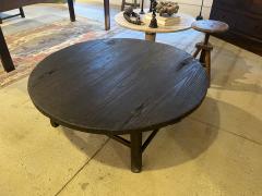 Round Weathered Coffee Table - 3966470