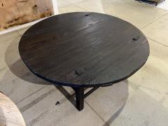 Round Weathered Coffee Table - 3966471