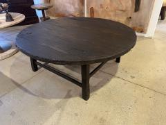 Round Weathered Coffee Table - 3966474