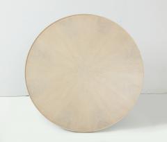 Round Whitewashed Coffee Table - 837785