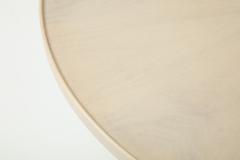 Round Whitewashed Coffee Table - 837788