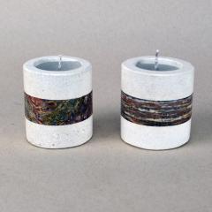 Round based Onyx Candle Holder with band - 2281735