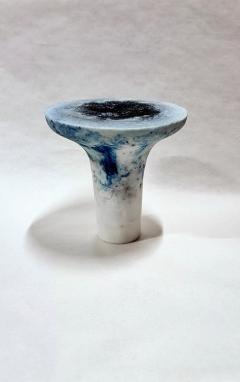 Roxane Lahidji Unique Blue Marbled Salts Gueridon Roxane Lahidji - 1308594