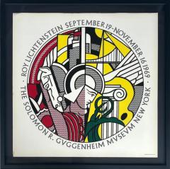 Roy Lichtenstein 1969 Roy Lichtenstein Guggenheim Museum Exhibition Poster Framed - 4097048