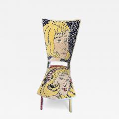 Roy Lichtenstein American Modern Pop Art Ceramic Mosaic Chair - 4710135
