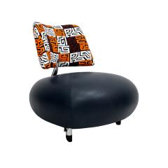 Roy de Scheemaker Postmodern Scheemaker Pallone For Ledoux Leather And Fabric Dutch Armchairs 1989 - 4646787