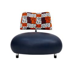 Roy de Scheemaker Postmodern Scheemaker Pallone For Ledoux Leather And Fabric Dutch Armchairs 1989 - 4646789