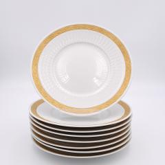 Royal Copenhagen Dessert or Salad Plates Denmark circa 1900 Set of 8 - 2224073