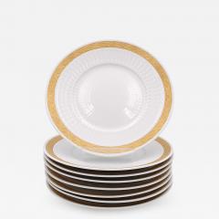 Royal Copenhagen Dessert or Salad Plates Denmark circa 1900 Set of 8 - 2225297