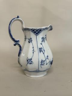 Royal Copenhagen of Denmark Blue Lace Fluted Pitcher - 4670986