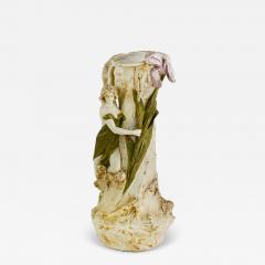 Royal DUX BOHEMIA Royal Dux Bohemia Water Lily Nymph Art Nouveau Vase - 4311331