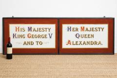 Royal Warrant Framed Reverse Painting on Glass - 4644346