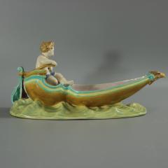 Royal Worcester Majolica Putti in Gondola Dish - 2604299