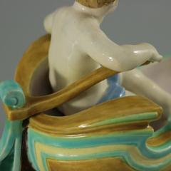 Royal Worcester Majolica Putti in Gondola Dish - 2604306