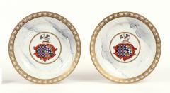 Royal Worcester Pair of Barr Flight Barr Armorial Plates c 1810 - 1527862