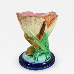 Royal Worcester Royal Worcester Majolica Dolphin Posy Holder - 1996487