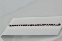Ruby Diamond Tennis Bracelet 18K - 3451521