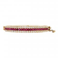 Ruby and Diamond Bangle Bracelet - 2632905