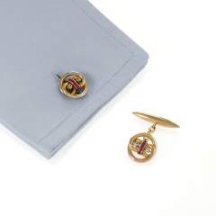 Ruby and Diamond Cuff Links - 2626632