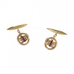 Ruby and Diamond Cuff Links - 2632947