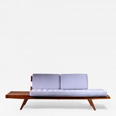 Rude Osolnik Rude Osolnik Studio Crafted Wooden Sofa USA 1960s - 2360815