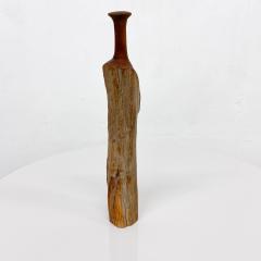 Rude Osolnik Sculptural Studio Vase Wood Weed Pot Organic Modern Rustic design 1970s - 1984159