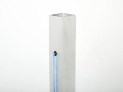 Rudi Stern Blue Neon steel Floor Lamp by Rudi Stern and Dan Chelsea for Kovacs 1983 - 2976893