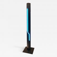 Rudi Stern Postmodern Rudi Stern Sculpture and Torchiere Lamp Let There Be Neon  - 3527595
