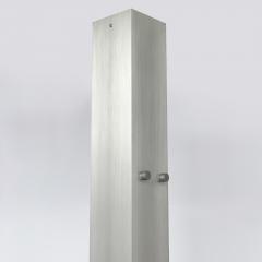 Rudi Stern Rare Red Neon and Aluminum Floor Lamp by Rudi Stern and Don Chelsea for Kovacs - 910029