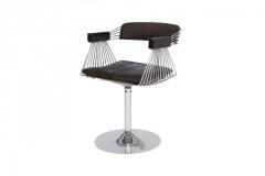 Rudi Verelst Rudi Verelst Space Age Swivel Armchairs In Chromed Steel 1970s - 866280