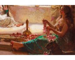 Rudolf Ernst 19th Century Italian Orientalist Masterpiece Painting Four Women In The Harem  - 3119523