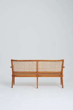 Rudolf Frank Mid Century Cane Bench by Rudolf Frank - 1818853