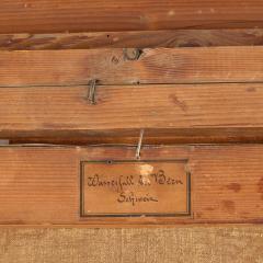 Rudolf Giffinger Large antique German 19th century Alpine waterfall landscape by Rudolf Giffinger - 4467163