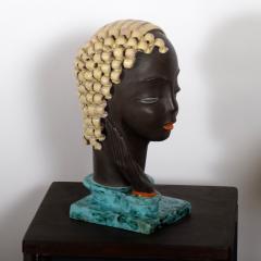 Rudolf Kn rlrlein Art Deco Womans Head iRudolf Kn rlein for Goldscheider Vienna Austria 1930s - 4245045