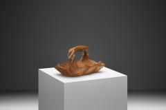 Rudolf Steiner School Alder Wood Bowl in the manner of Rudolf Steiner Switzerland Mid 20th Century - 4385364