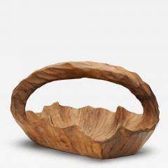 Rudolf Steiner School Alder Wood Bowl in the manner of Rudolf Steiner Switzerland Mid 20th Century - 4392058