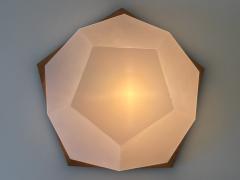 Rudolf Steiner School Large Rare Rudolf Steiner School Anthroposophical Ceiling or Wall Fixture 1960s - 4285863