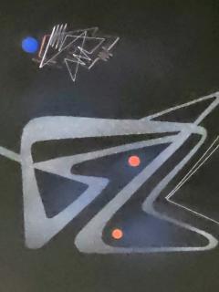 Rudolf Von Huhn Rudolf von Huhn Cadence No 1 1955 Gouache Corcoran Exhibited - 4486974