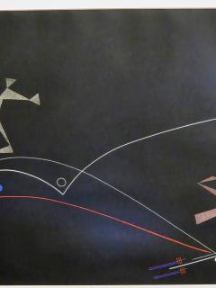 Rudolf Von Huhn Rudolf von Huhn Danse Geometrique No 2 1955 Gouache on Paper - 4486980