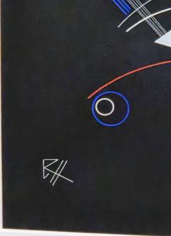 Rudolf Von Huhn Rudolf von Huhn Danse Geometrique No 2 1955 Gouache on Paper - 4486981