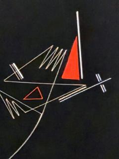 Rudolf Von Huhn Rudolf von Huhn Kites and Gusts 1955 Goauche on Paper - 4486915