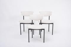Rudolf Wolf Set of three Dutch white Alpha chairs designed by Rudolf Wolf 1960s - 2398399