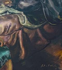 Rudolph Frederick Schabelitz Rudolph Schabelitz American 1884 1959 Oil of Two Women Lounging - 3664631