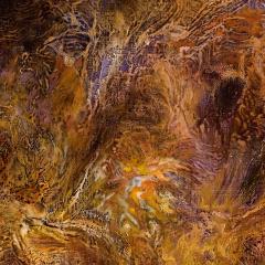 Ruggero Vanni Conflictio Confluens II Abstract Gestural Oil Painting with Earth Tones 2007 - 3814702